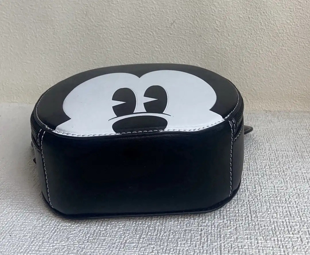Coach Mickey Mouse Round Cake Bun Crossbody Bag - Picture 4 of 8